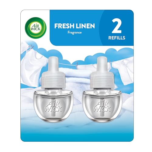 Air Wick Plug-in Scented Oil Refill, Fresh Linen, 2 ct, 0.67 Fl Oz
