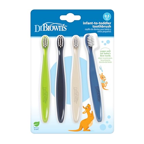 Dr. Brown's Infant-to-Toddler Training Toothbrush Set - 4-Pack