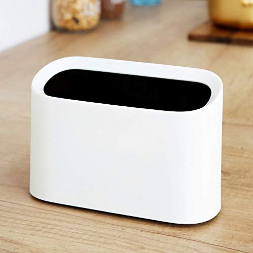 AYADA Mini Desk Trash Can - 0.4 Gal Small Waste Basket with Inclined Opening