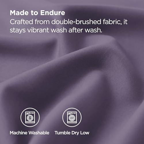Bedsure Queen Pillow Cases Set of 2 - Ultra-Soft Grayish Purple Microfiber