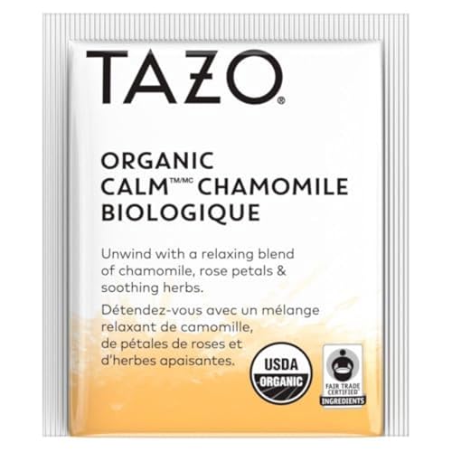 TAZO Calm Chamomile Herbal Tea Bags Caffeine Free 16 Count