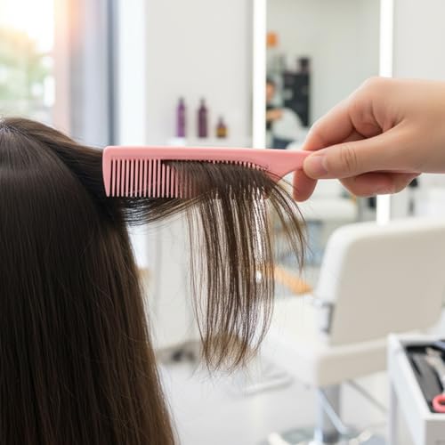 Psiriol 2-Piece Hair Comb Set, Wide Tooth Curl Comb and Fine Tooth Rat Tail Detangling Comb for All Hair Types