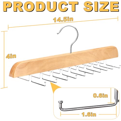 RESOVO Wood Foldable Tank Top & Bra Hanger - Large Capacity 20 Hooks, Closet Organizer
