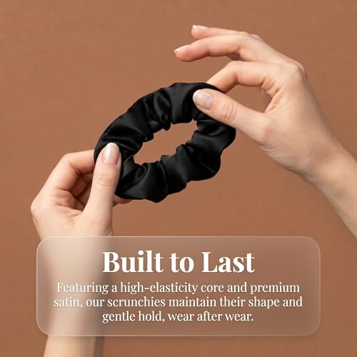 Fiuyorl Satin Silk Scrunchies 24 Pcs - Soft Hair Ties & Ponytail Holders