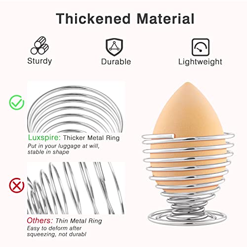 Luxspire Stainless Steel Beauty Blender Holder & Makeup Sponge Drying Rack