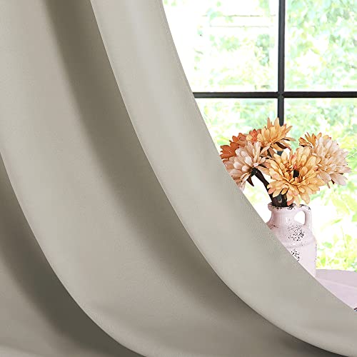 NICETOWN Blackout Curtains - Thermal Insulated Grommet Drapes, 42" x 45", Set of 2