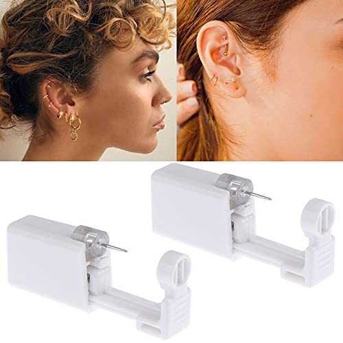 Disposable Ear Piercing Gun Kit with Studs and Cleaning Tools