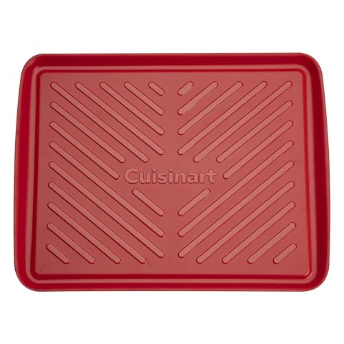 Cuisinart CPK-210 Grilling Prep and Serve Trays, Black and Red Large 18” x 14.5”