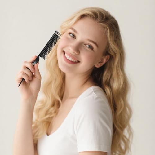 3-Row Curling Comb Set for Curly Hair Detangling and Styling - 4 Pack