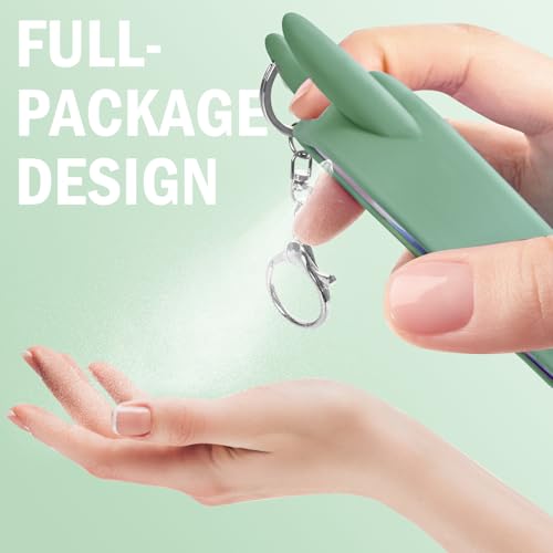Vaxnak Silicone Case for Touchland 30ml Hand Sanitizer Spray - Green
