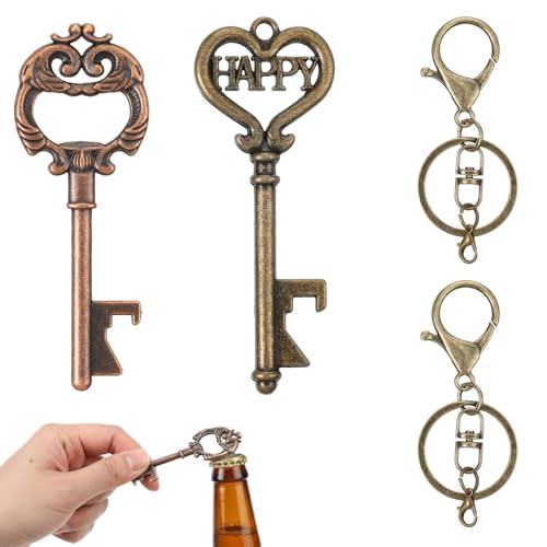 Vintage Key Bottle Openers Set - Antique Style Beer & Wine Openers