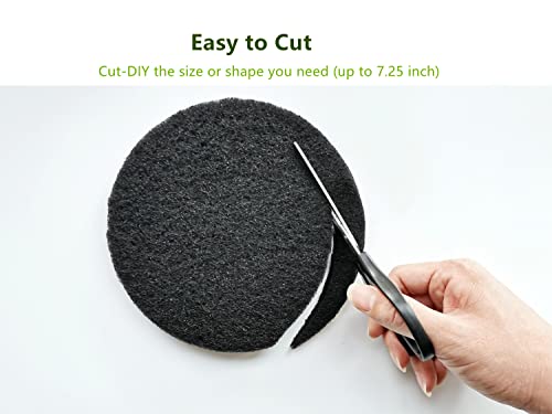 Compost Filters for 7.25-Inch Countertop Bins - 6 Pack Activated Carbon