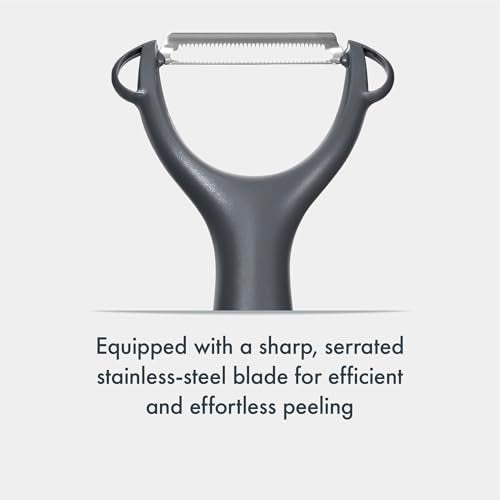 Culinare Y-Shaped Serrated Safety Peeler for Soft Fruits & Veggies