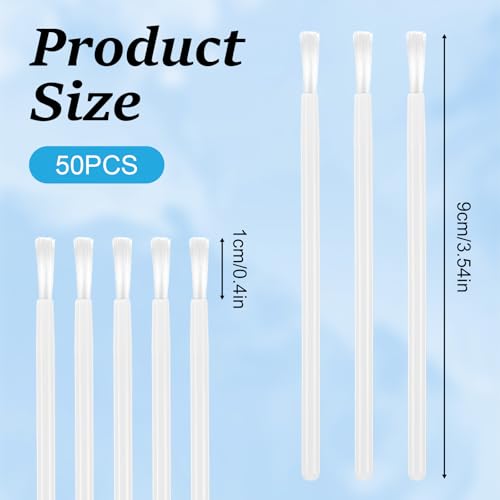 Mabor 50Pcs Disposable Mini Paint Brushes for Cookie Decorating and Makeup