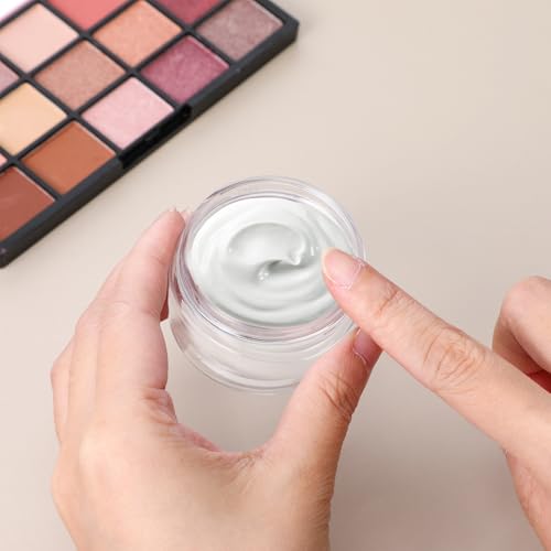 LXUEJIE 4 Pcs 1 oz Leak-Proof Travel Jars with Lids, Plastic Containers