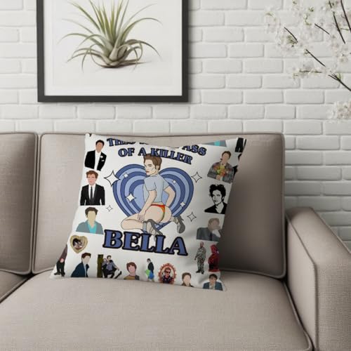 LONGXIN Twilight Vampire Pillow Cover 18x18 Inch Corduroy Decorative Cushion Case for Living Room & Bedroom