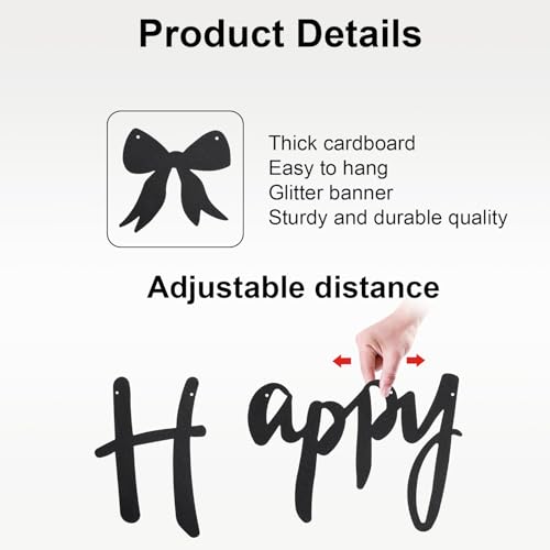 Coquette Bow Happy Birthday Banner | Elegant Party Decoration