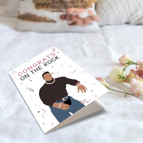 The Rock Engagement Card - Funny Wedding Congratulations Card #2