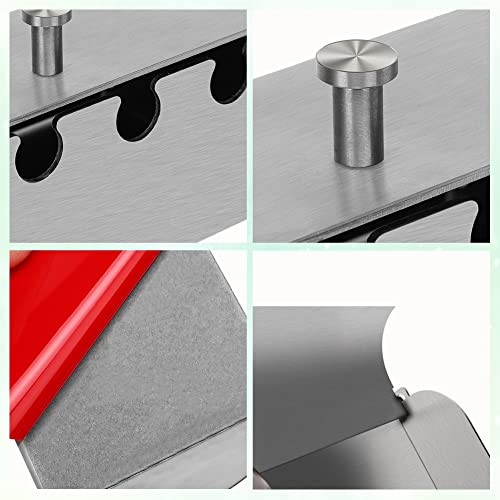 304 Stainless Steel Toothbrush Holder - 4 Slot Wall Mounted Organizer