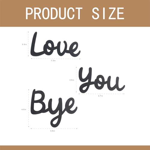 OYEFLY Love You Bye Wooden Wall Decor for Family