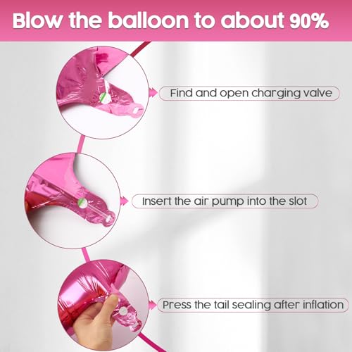40 Inch Pink Number Balloons - 2026 Graduation Decorations