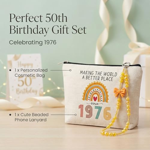 1976 Commemorative Canvas Makeup Bag & Phone Lanyard Set