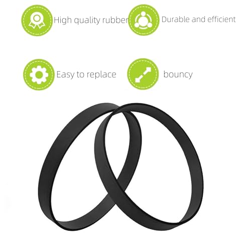 3-Pack 12.8mm Replacement Belts for Bissell ProHeat 2X Carpet Cleaner