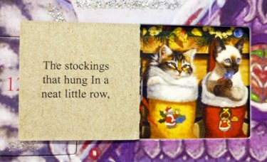 Christmas Advent Calendar with Kittens Poem - Countdown to Holiday