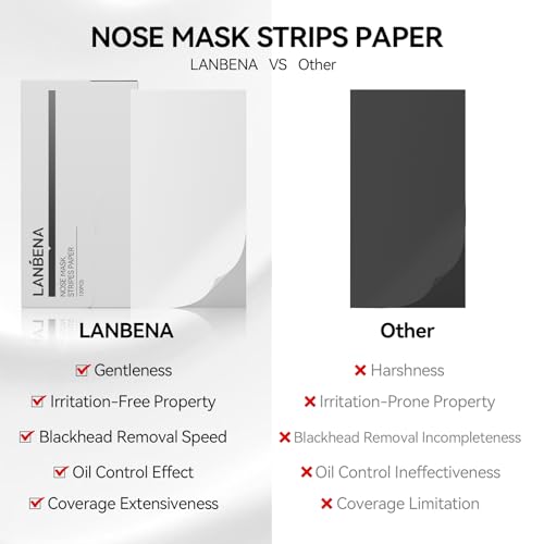 LANBENA Blackhead Removal Mask Strips Paper - 120 Pcs