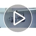 Lucasden Under Cabinet Tumbler Lid Organizer & Storage Hanger - White