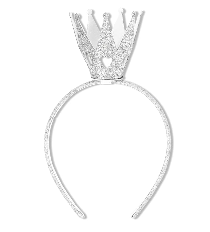 CIEHER Silver Crown Headband Queen Princess Costume Tiara for Women