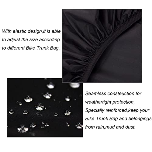 35L Bicycle Rear Rack Rain Cover Bike Trunk Rain Cover Black
