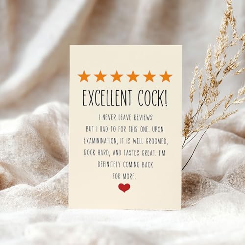 Funny Birthday Card for Husband - Humorous 5-Star Greeting Card