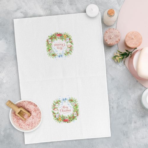Mahjong Christmas Tree Kitchen Towels Set of 4 - Mahjong_2