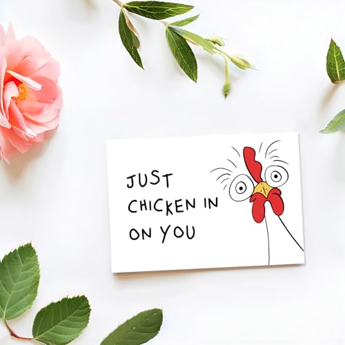 Funny Thinking of You Card #2 - Humorous Chicken Get Well Gift