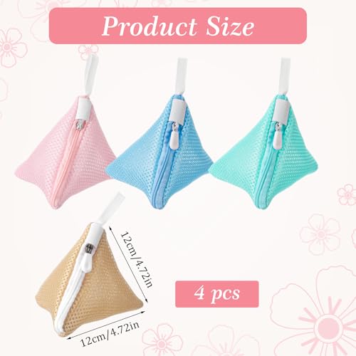 4-Pack Small Mesh Laundry Pod Bags - Anti-Sticking Organizers