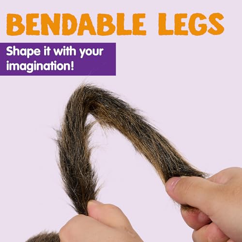 5ft Brown Hairy Spider Halloween Decoration - Scary Outdoor & Indoor Prop