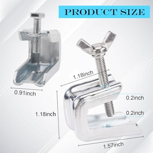 Fireplace Damper Clamp for Gas Logs - Universal Stainless Steel 2-Pack