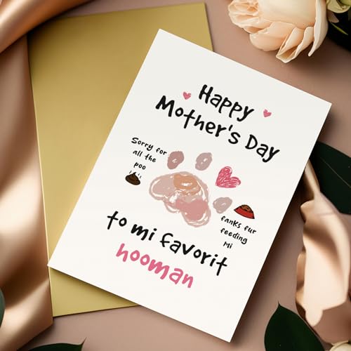 Funny Mother's Day Card for Dog Mom - Cute & Heartfelt