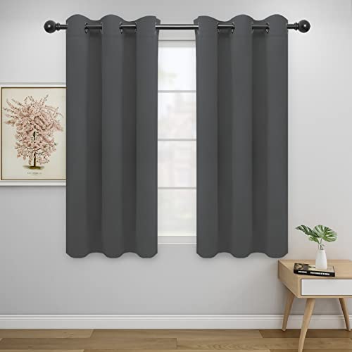 Easy-Going Blackout Curtains 42x54 Inch, Thermal Insulated Grommet Drapes, Gray