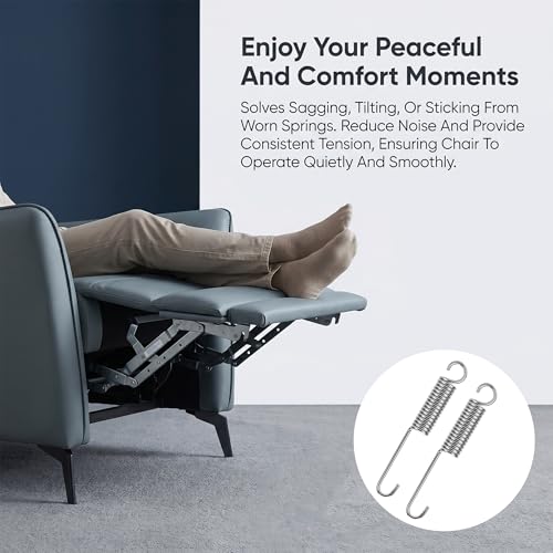 Stainless Steel Recliner Springs - 2 Pack, 4.5 Inch Heavy Duty