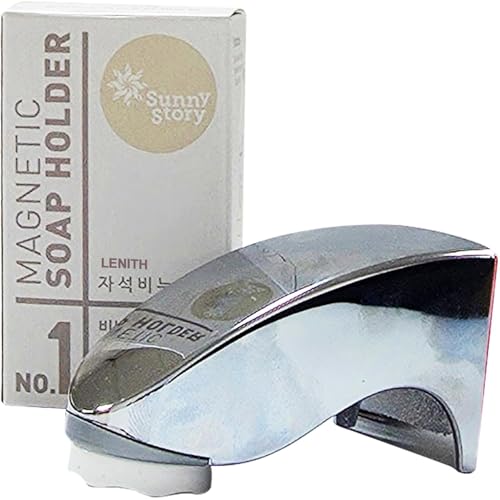 LENITH Magnetic Soap Holder - Stylish Silver Design for Dry Storage