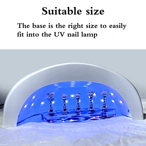 ZOQINI Magnetic Acrylic Nail Practice Stand Set with Reusable Putty