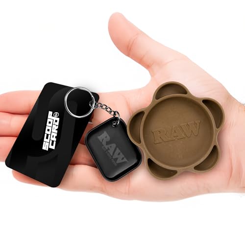 RAW Gripper Spice Grinder Set with Keychain Tray - Medium Grind