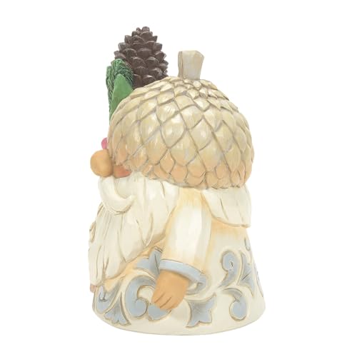 Enesco Jim Shore Heartwood Creek Gnome with Acorn Hat Figurine, 4.65 Inch, Multicolor