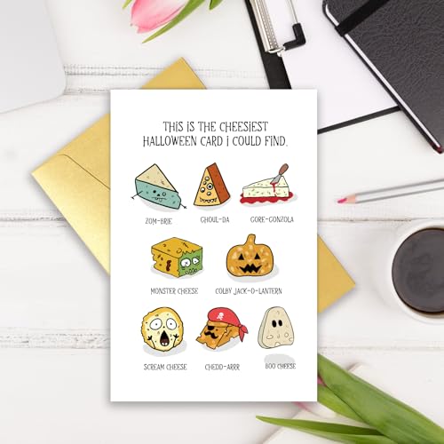 Funny Cheese Pun Halloween Card for Cheese Lovers