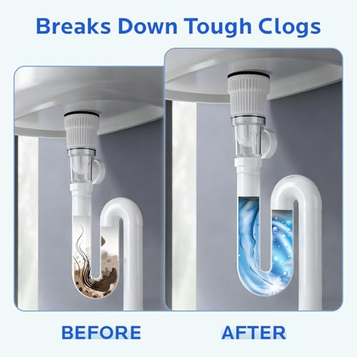 Sink Drain Cleaner Powder - Fast Foaming Clog Remover, 4 Pack