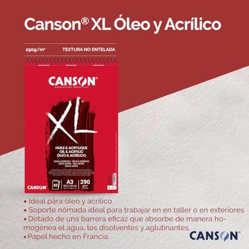 CANSON XL¢ç Huile & Acrylic Paint Pad DIN A4 30 Sheets 290 g/m2