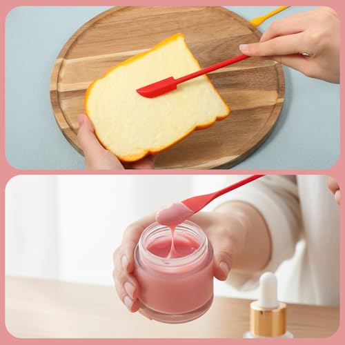 5-Piece Silicone Makeup Spatula Set for Cosmetics & Kitchen
