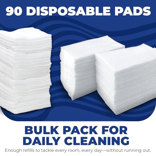 Iconikal 90-Pack Dry Mop Pad Refills for Swiffer - Quilted Texture
